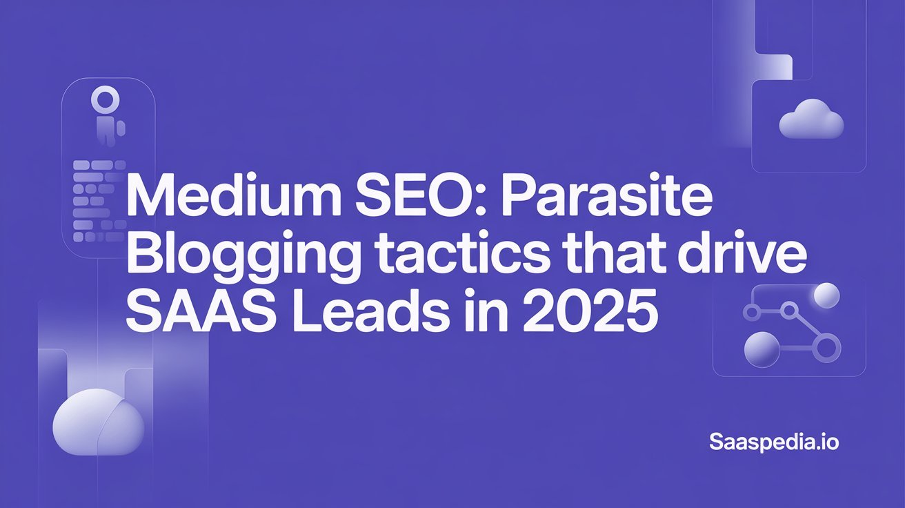 Medium SEO: Parasite Blogging Tactics for SaaS Lead Growth in 2025