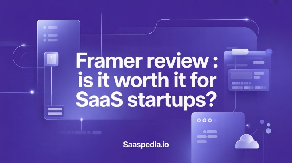 Framer Review 2025: Is It Worth It for SaaS Startups?