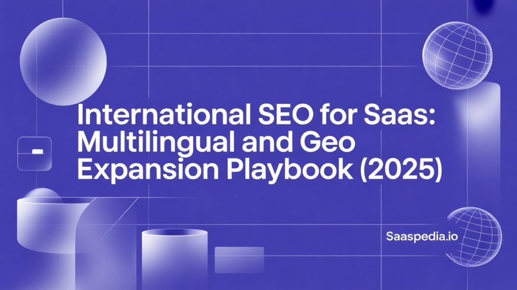 International SEO for SaaS: Multilingual and GEO Expansion Playbook (2025)