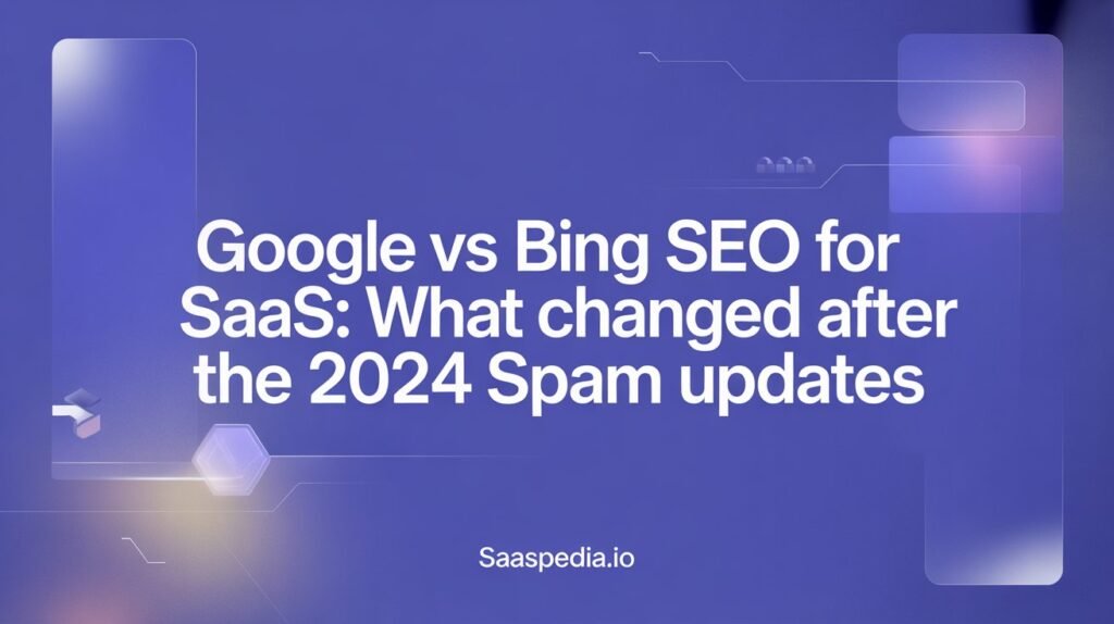 Google vs Bing SEO for SaaS: What Changed After the 2024 Spam Updates