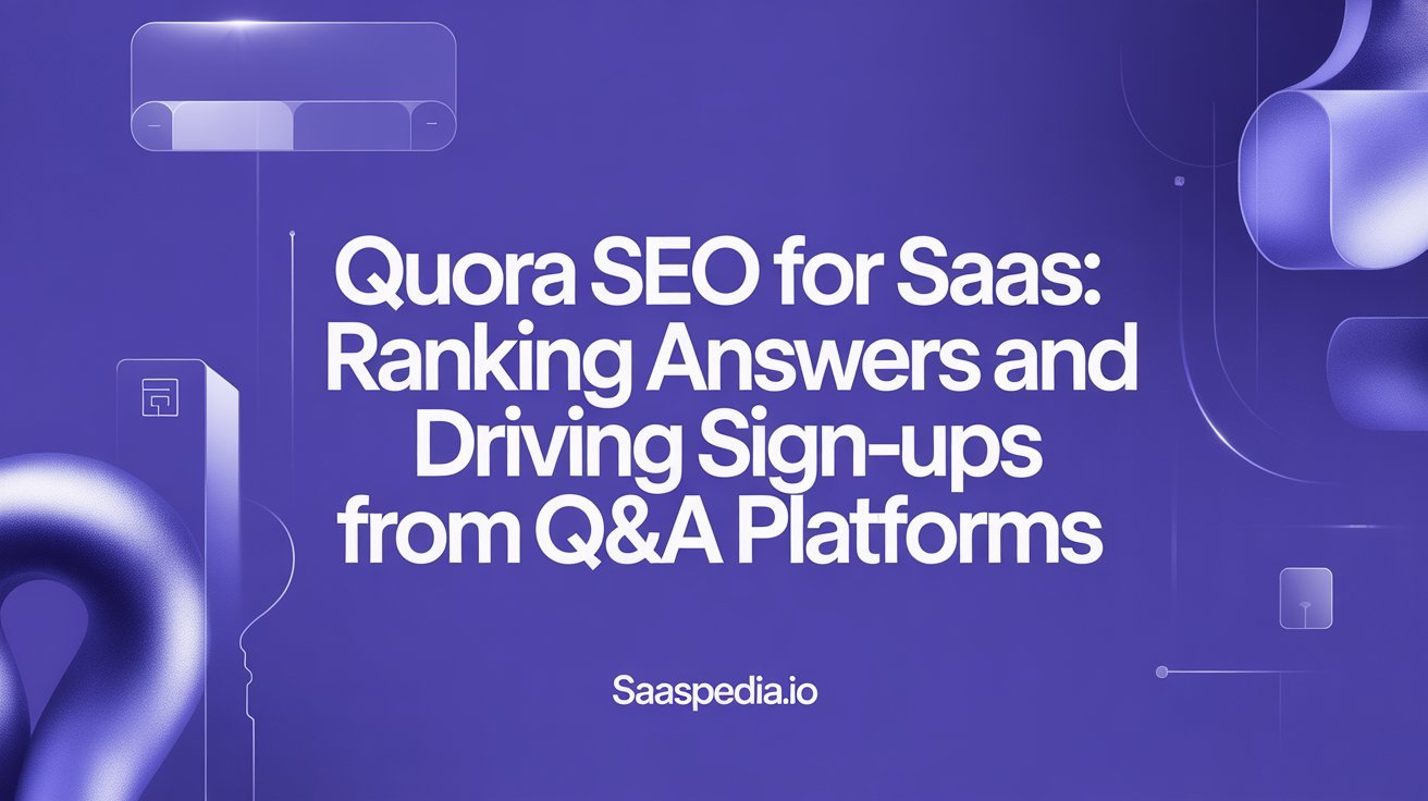 Quora SEO for SaaS