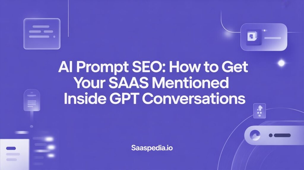 AI Prompt SEO: How to Get Your SaaS Mentioned Inside GPT Conversations
