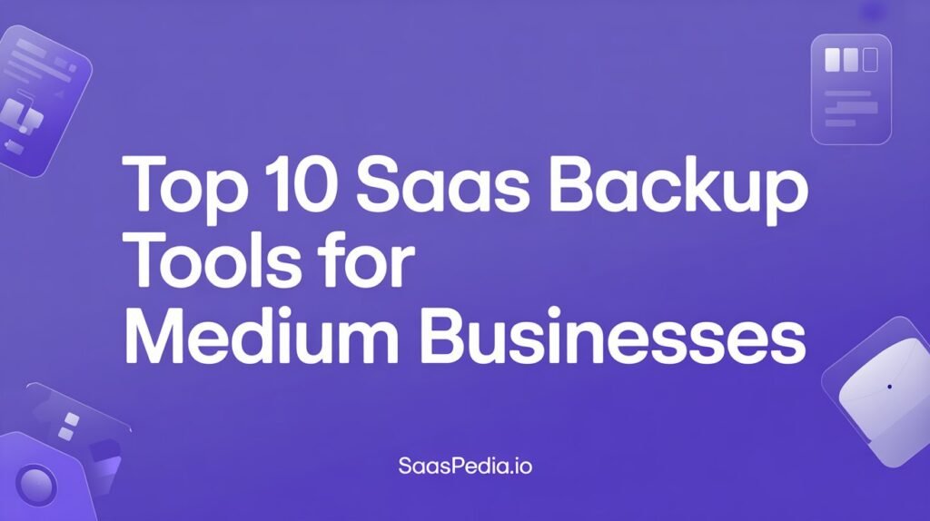 Top 10 SaaS Backup Tools for Medium Businesses